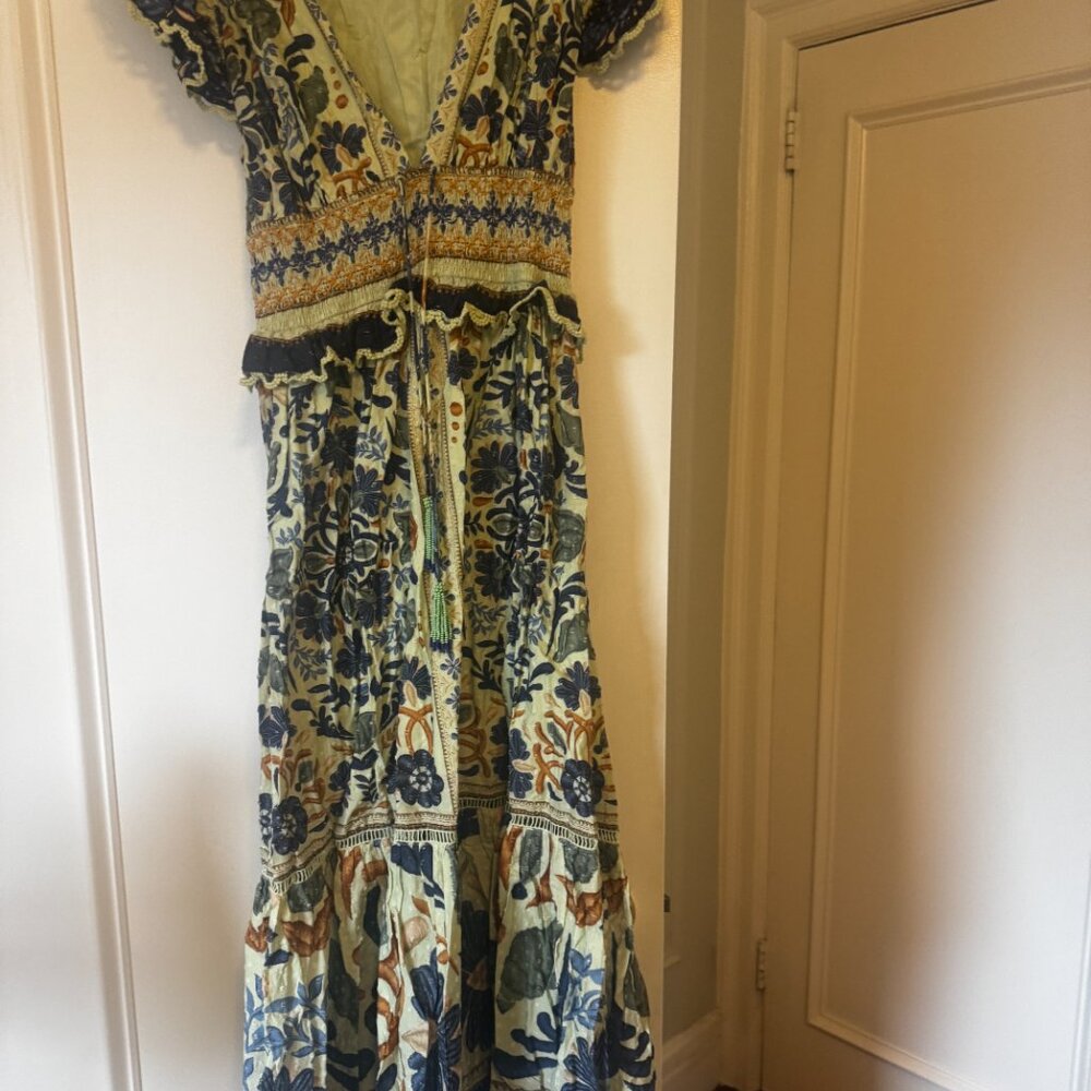 FARM Rio Ocean Tapestry Maxi Dress Size Small - Picture 13 of 16